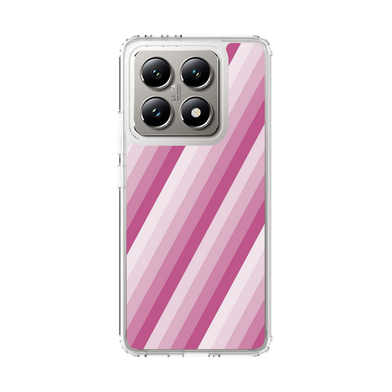 スリムプロテクションケース［ Middle Stripe - Pink ］