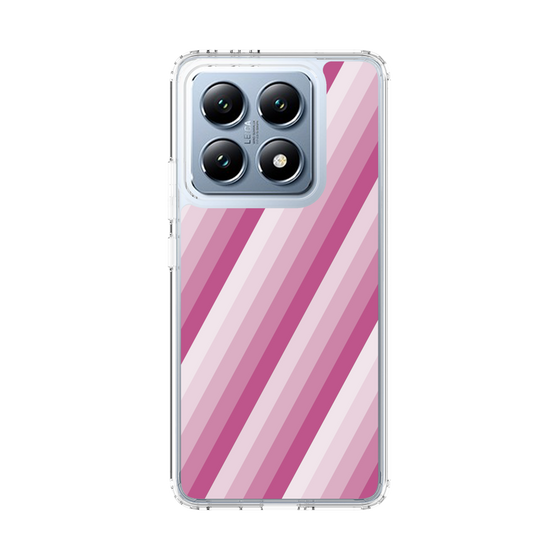 スリムプロテクションケース［ Middle Stripe - Pink ］