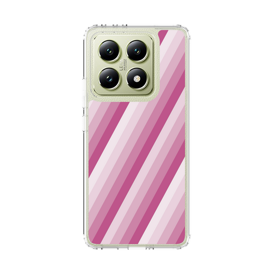 スリムプロテクションケース［ Middle Stripe - Pink ］