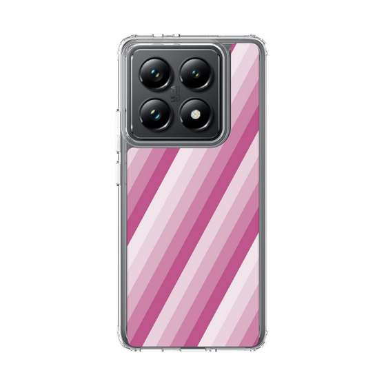 スリムプロテクションケース［ Middle Stripe - Pink ］