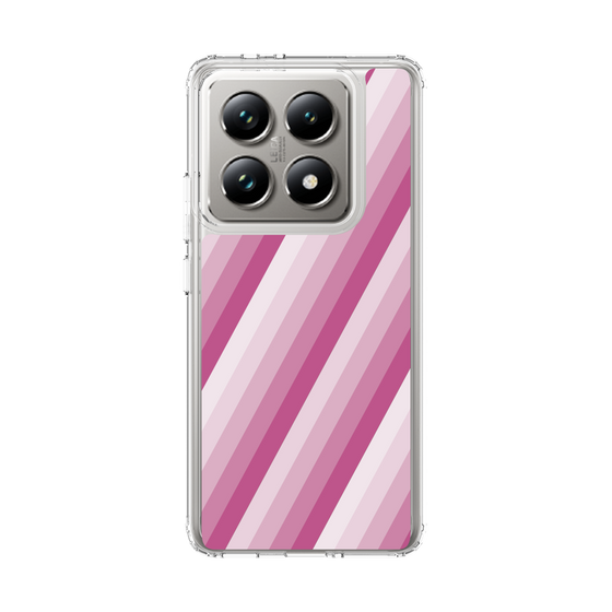 スリムプロテクションケース［ Middle Stripe - Pink ］