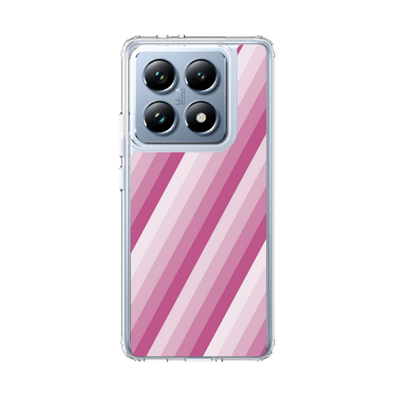 スリムプロテクションケース［ Middle Stripe - Pink ］
