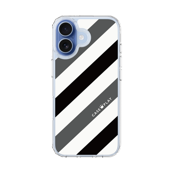 スリムプロテクションケース［ Big Stripe - Black × Gray ］