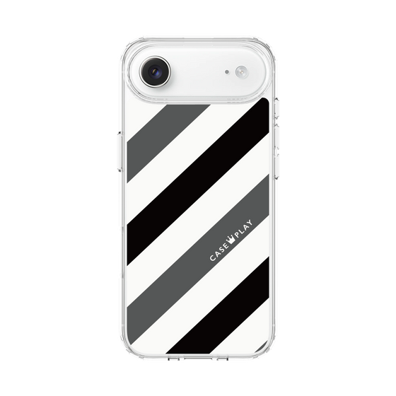 スリムプロテクションケース［ Big Stripe - Black × Gray ］