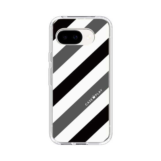 スリムプロテクションケース［ Big Stripe - Black × Gray ］