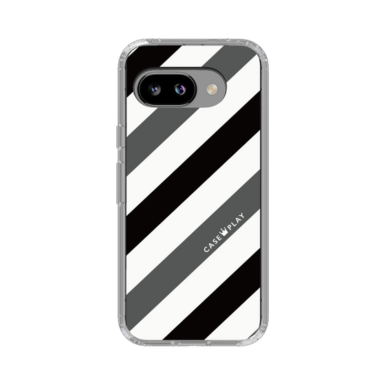 スリムプロテクションケース［ Big Stripe - Black × Gray ］