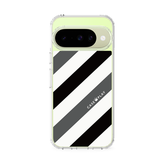 スリムプロテクションケース［ Big Stripe - Black × Gray ］