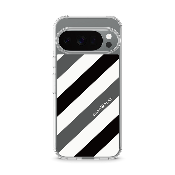 スリムプロテクションケース［ Big Stripe - Black × Gray ］
