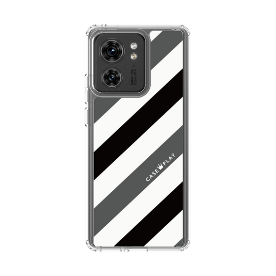スリムプロテクションケース［ Big Stripe - Black × Gray ］