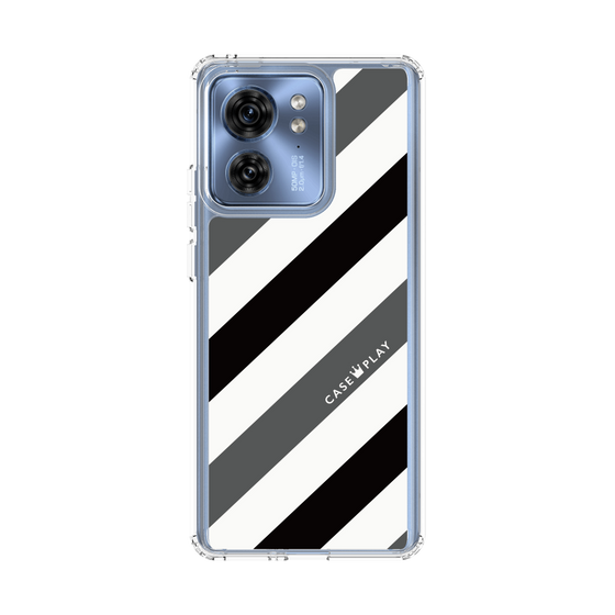 スリムプロテクションケース［ Big Stripe - Black × Gray ］