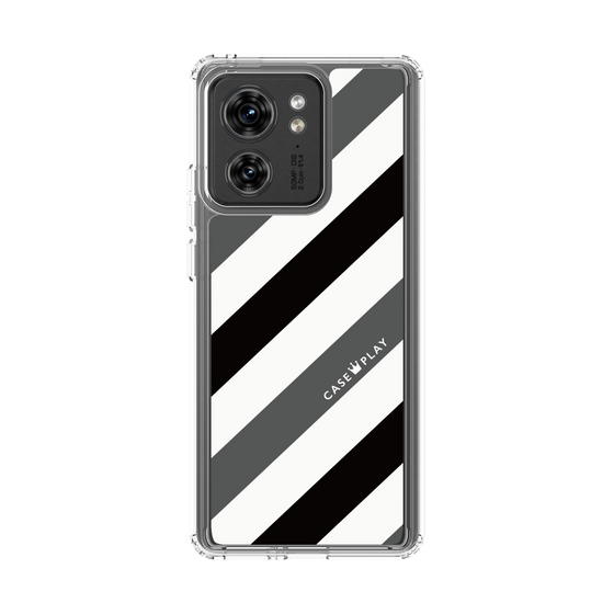 スリムプロテクションケース［ Big Stripe - Black × Gray ］