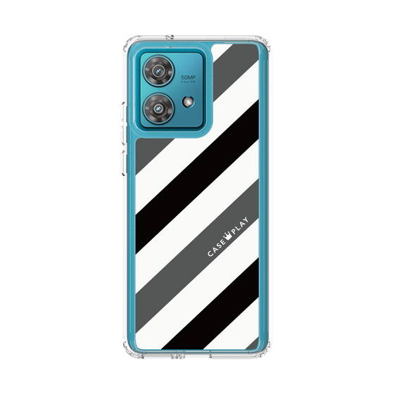 スリムプロテクションケース［ Big Stripe - Black × Gray ］