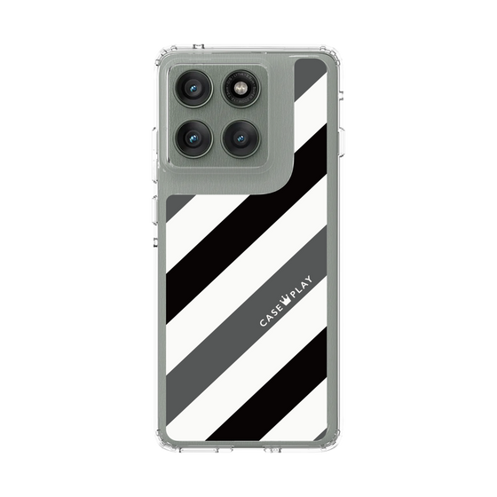 スリムプロテクションケース［ Big Stripe - Black × Gray ］