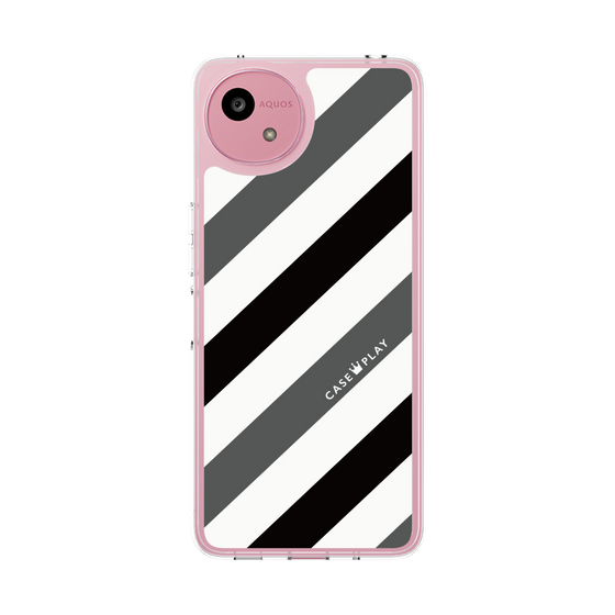 スリムプロテクションケース［ Big Stripe - Black × Gray ］