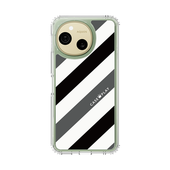 スリムプロテクションケース［ Big Stripe - Black × Gray ］