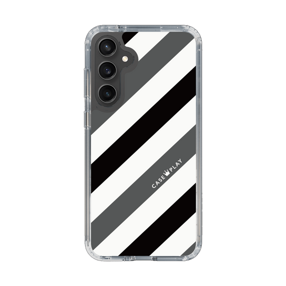 スリムプロテクションケース［ Big Stripe - Black × Gray ］