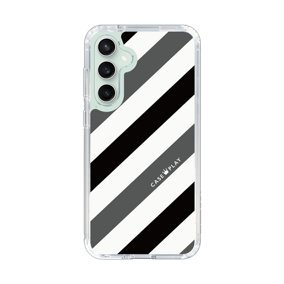 スリムプロテクションケース［ Big Stripe - Black × Gray ］