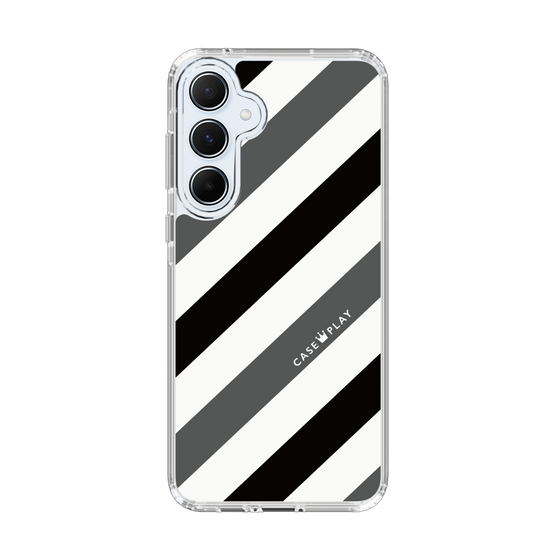 スリムプロテクションケース［ Big Stripe - Black × Gray ］