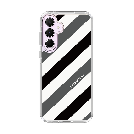 スリムプロテクションケース［ Big Stripe - Black × Gray ］