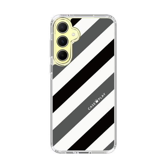 スリムプロテクションケース［ Big Stripe - Black × Gray ］