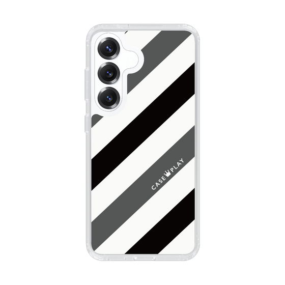 スリムプロテクションケース［ Big Stripe - Black × Gray ］