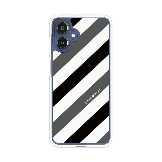 スリムプロテクションケース［ Big Stripe - Black × Gray ］