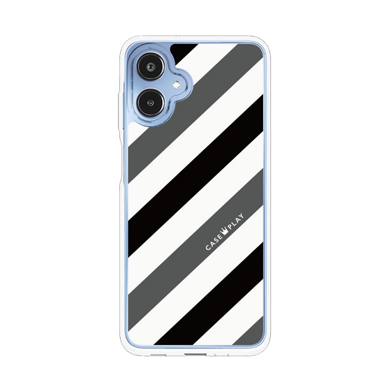 スリムプロテクションケース［ Big Stripe - Black × Gray ］