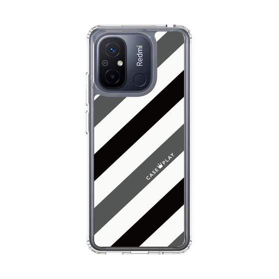 スリムプロテクションケース［ Big Stripe - Black × Gray ］