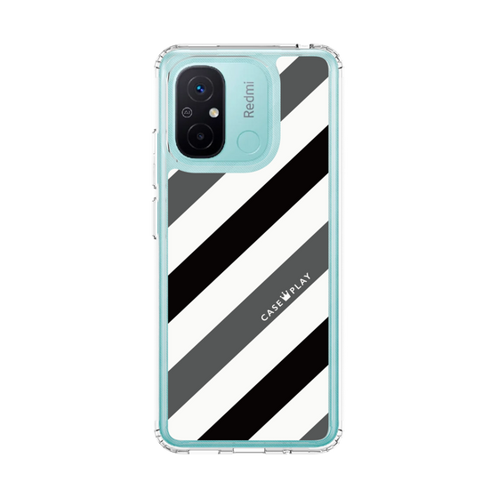 スリムプロテクションケース［ Big Stripe - Black × Gray ］