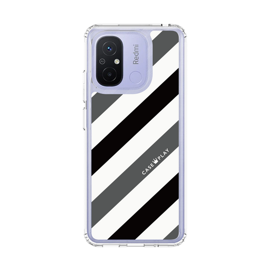 スリムプロテクションケース［ Big Stripe - Black × Gray ］