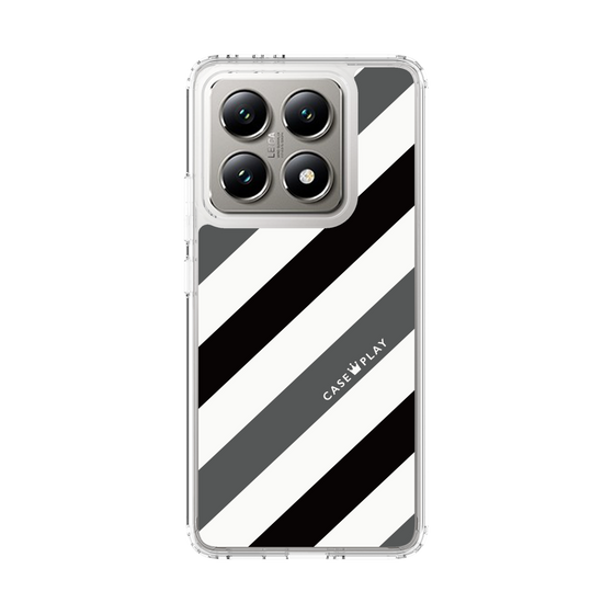 スリムプロテクションケース［ Big Stripe - Black × Gray ］