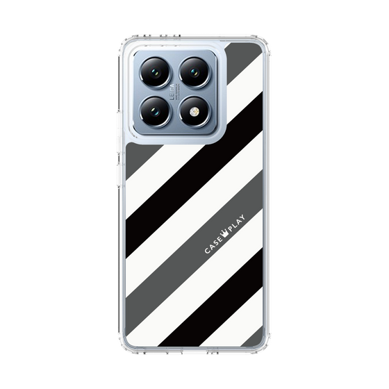 スリムプロテクションケース［ Big Stripe - Black × Gray ］