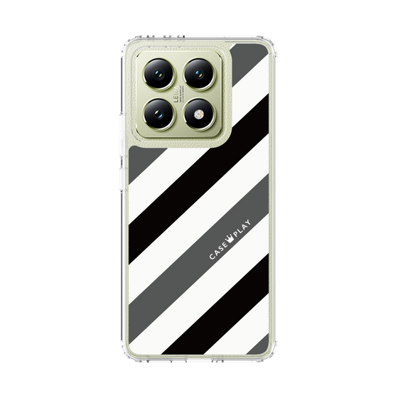スリムプロテクションケース［ Big Stripe - Black × Gray ］