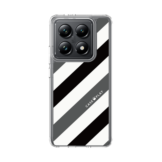 スリムプロテクションケース［ Big Stripe - Black × Gray ］