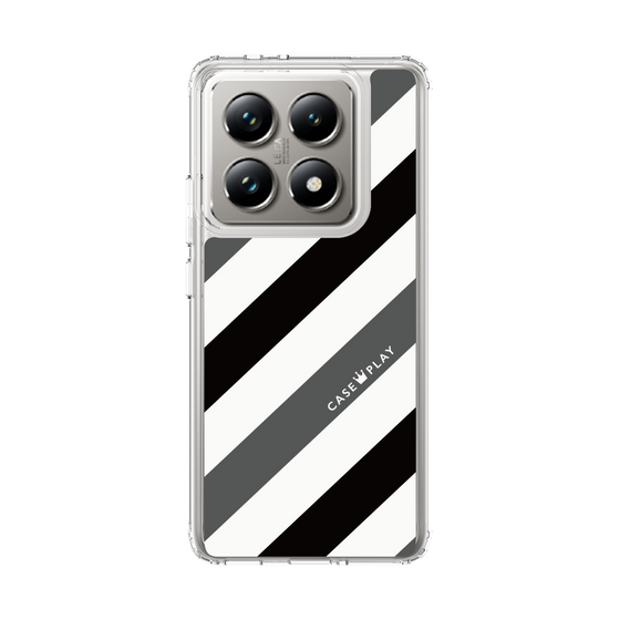 スリムプロテクションケース［ Big Stripe - Black × Gray ］