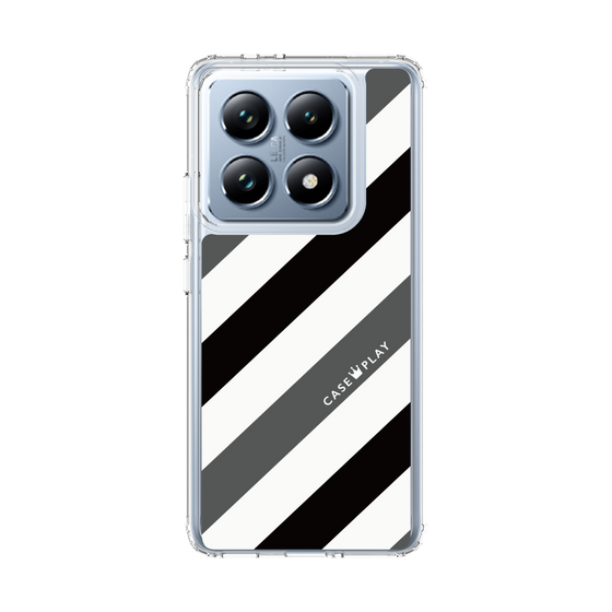スリムプロテクションケース［ Big Stripe - Black × Gray ］