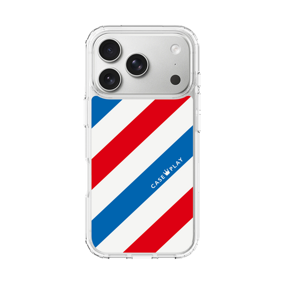 スリムプロテクションケース［ Big Stripe - Red × Blue ］