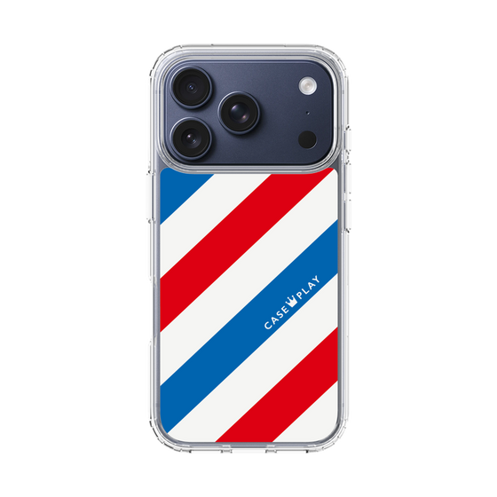 スリムプロテクションケース［ Big Stripe - Red × Blue ］