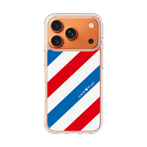 スリムプロテクションケース［ Big Stripe - Red × Blue ］