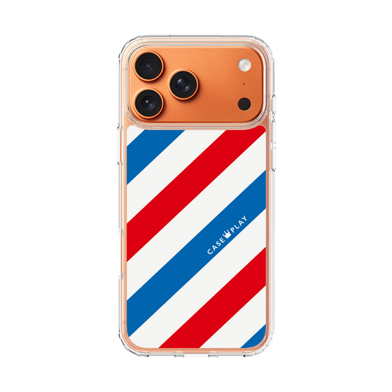 スリムプロテクションケース［ Big Stripe - Red × Blue ］