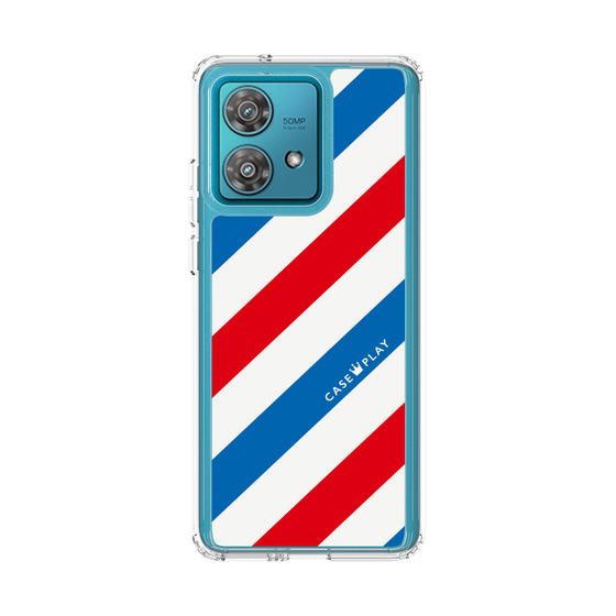 スリムプロテクションケース［ Big Stripe - Red × Blue ］