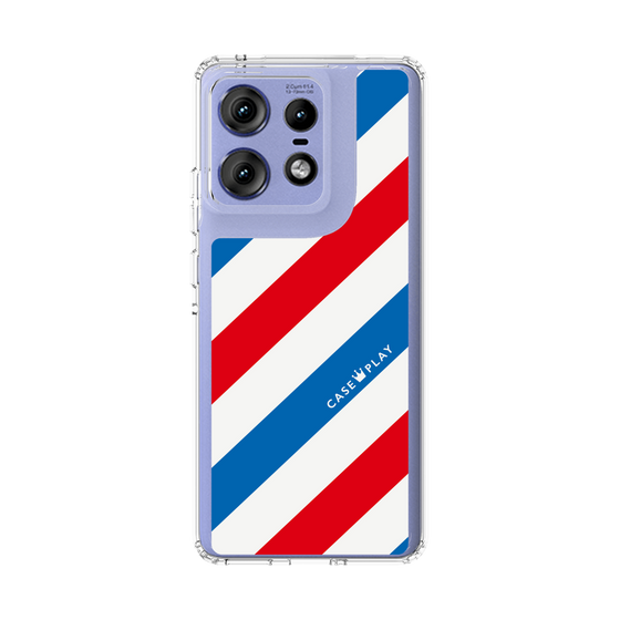 スリムプロテクションケース［ Big Stripe - Red × Blue ］