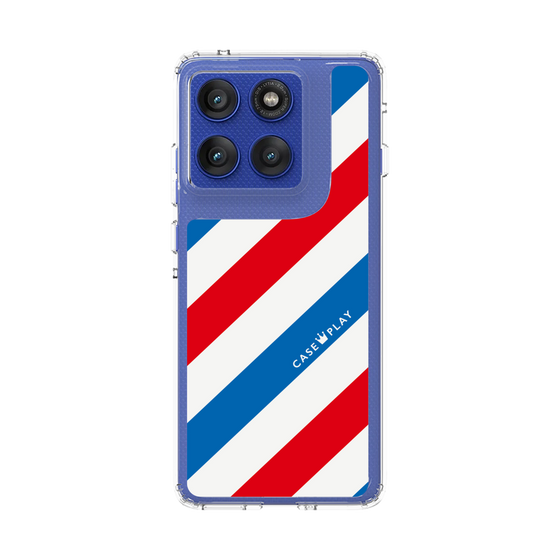 スリムプロテクションケース［ Big Stripe - Red × Blue ］