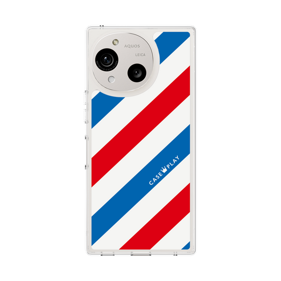 スリムプロテクションケース［ Big Stripe - Red × Blue ］