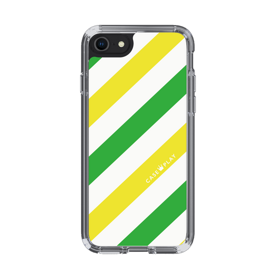 スリムプロテクションケース［ Big Stripe - Green × Yellow ］