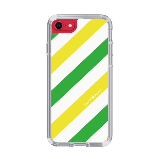 スリムプロテクションケース［ Big Stripe - Green × Yellow ］