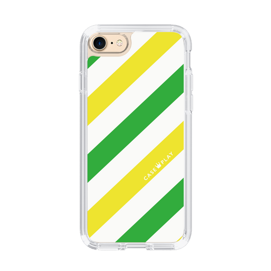 スリムプロテクションケース［ Big Stripe - Green × Yellow ］