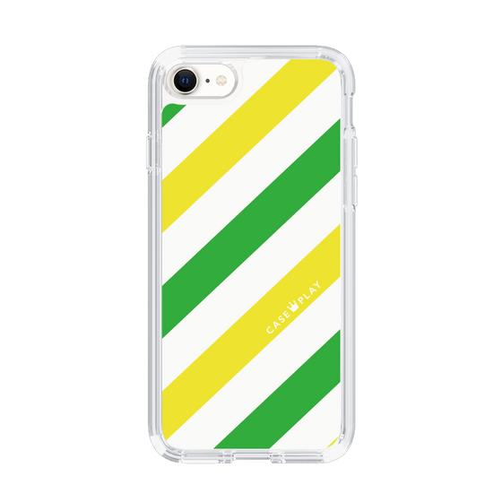 スリムプロテクションケース［ Big Stripe - Green × Yellow ］