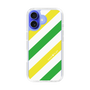 スリムプロテクションケース［ Big Stripe - Green × Yellow ］