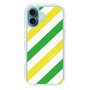 スリムプロテクションケース［ Big Stripe - Green × Yellow ］